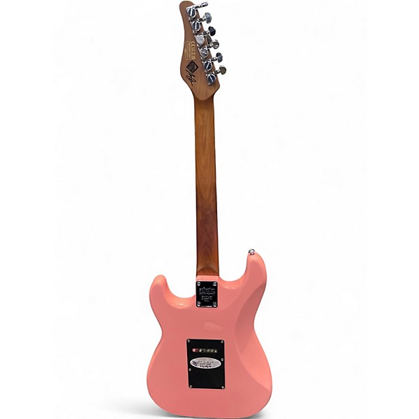 Used Schecter Guitar Research NICK JOHNSTON TRADITIONAL SSS Atomic Pink Solid Body Electric Guitar