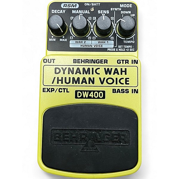 Used Behringer DW400 Dynamic Wah/Human Voice Effect Pedal