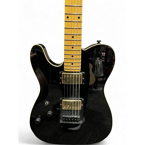 Used Schecter Guitar Research Diamond Series PT Left Handed Black Electric Guitar
