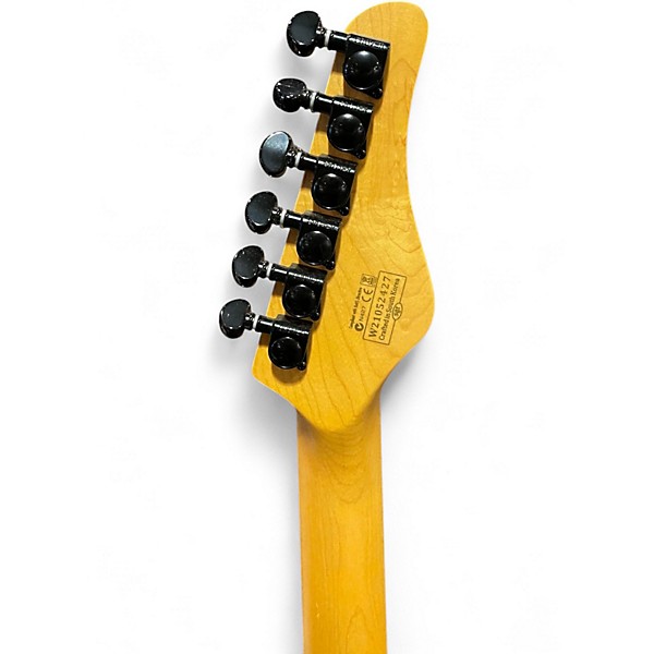 Used Schecter Guitar Research Diamond Series PT Left Handed Black Electric Guitar