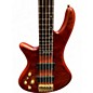 Used Schecter Guitar Research Stiletto Studio 5 String Left Handed Satin Honey Electric Bass Guitar