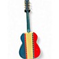 Used Regal T376 Bicentennial red, white , blue Acoustic Guitar