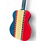 Used Regal T376 Bicentennial red, white , blue Acoustic Guitar