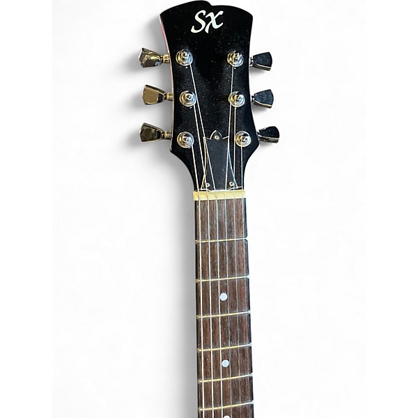 Used SX Callisto Jr. Burgundy Solid Body Electric Guitar