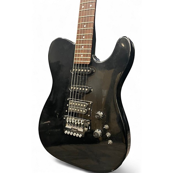 Vintage 1980s Fender Contemporary Telecaster Black Solid Body Electric Guitar