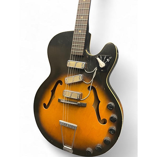 Used Harmony H59 Rocket 2 Tone Sunburst Hollow Body Electric Guitar