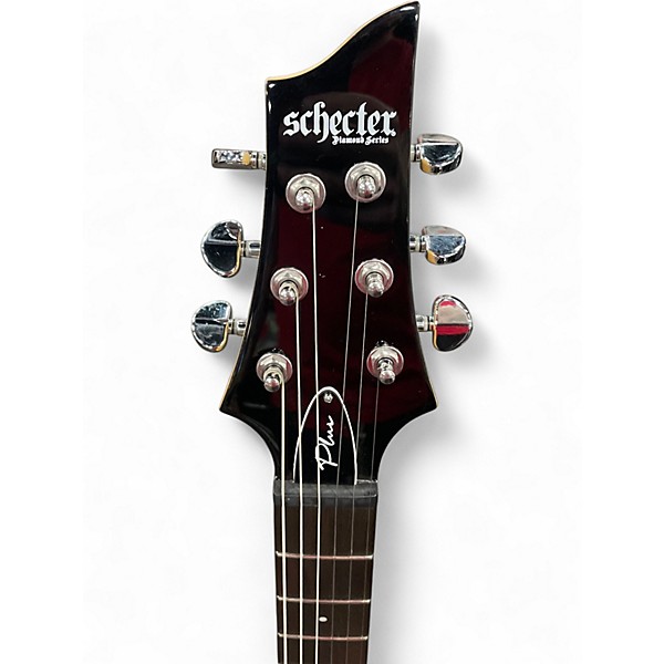 Used Schecter Guitar Research C-6 PLUS Ocean Blue Burst Solid Body Electric Guitar