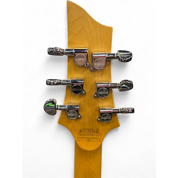 Used Schecter Guitar Research C-6 PLUS Ocean Blue Burst Solid Body Electric Guitar