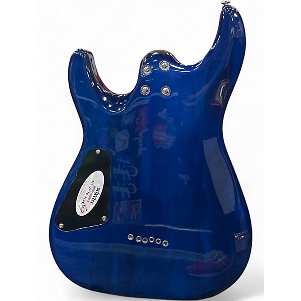 Used Schecter Guitar Research C-6 PLUS Ocean Blue Burst Solid Body Electric Guitar
