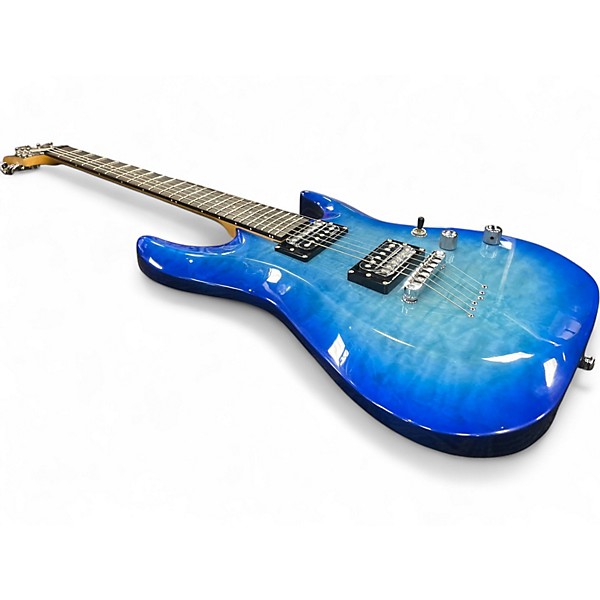 Used Schecter Guitar Research C-6 PLUS Ocean Blue Burst Solid Body Electric Guitar