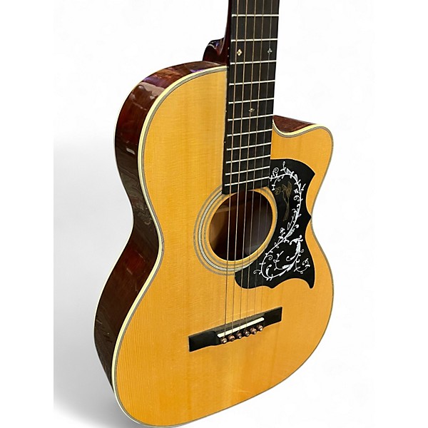 Used Recording King RP2-626-CF Natural Acoustic Electric Guitar