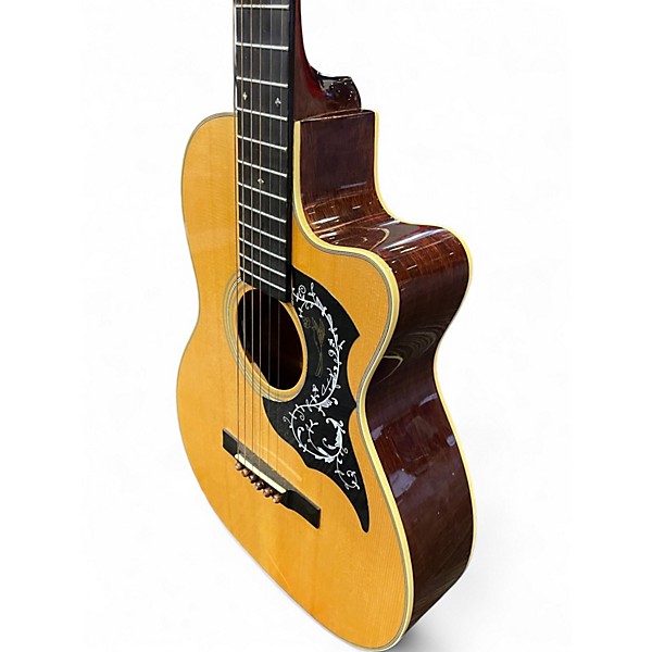 Used Recording King RP2-626-CF Natural Acoustic Electric Guitar