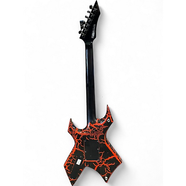 Used B.C. Rich LEGACY SERIES WARLOCK RED CRACKLE Solid Body Electric Guitar