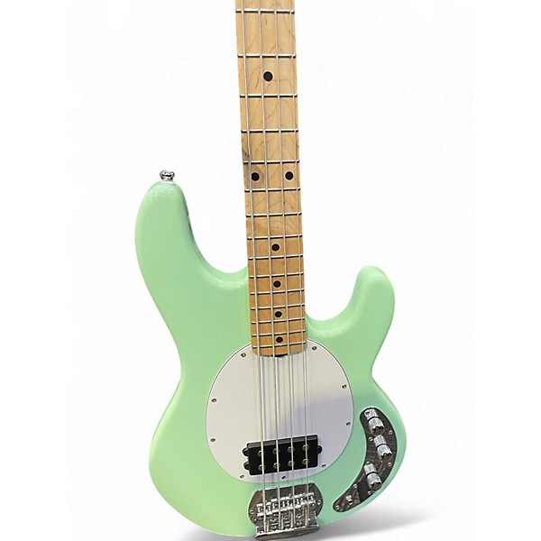 Used Sterling by Music Man stingray Seafoam Green Electric Bass Guitar