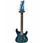 Used Ibanez S670QM Sapphire Blue Trans Solid Body Electric Guitar thumbnail
