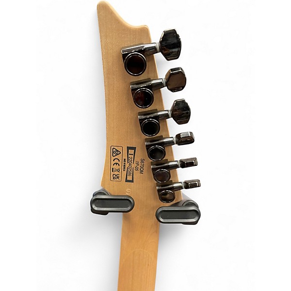 Used Ibanez S670QM Sapphire Blue Trans Solid Body Electric Guitar