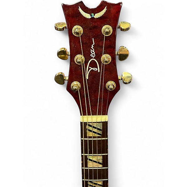 Used Dean EQA TBZ Heritage Cherry Sunburst Acoustic Electric Guitar