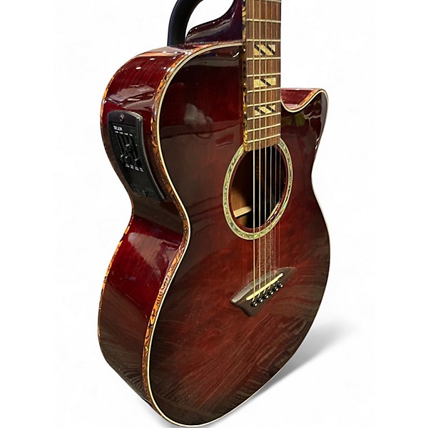 Used Dean EQA TBZ Heritage Cherry Sunburst Acoustic Electric Guitar