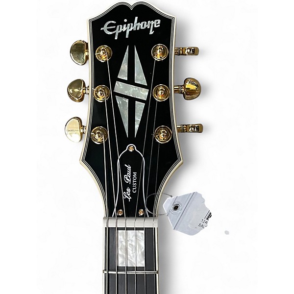 Used Epiphone Les Paul Custom Alpine White Solid Body Electric Guitar