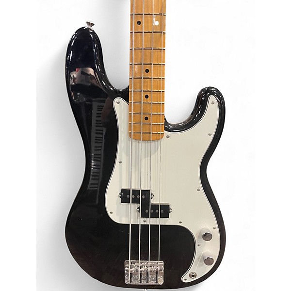 Used Fender Standard Precision Bass Black Electric Bass Guitar