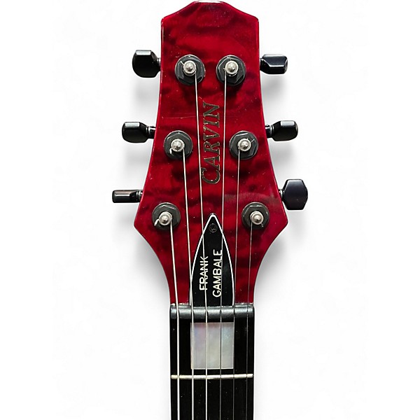 Used Carvin FRANK GAMBALE TRANS CHERRY Hollow Body Electric Guitar