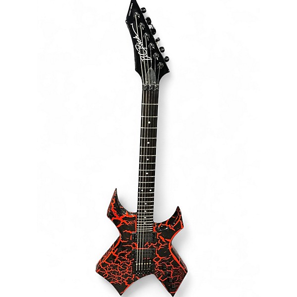 Used B.C. Rich Warlock LEGACY RED CRACKLE Solid Body Electric Guitar