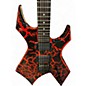 Used B.C. Rich Warlock LEGACY RED CRACKLE Solid Body Electric Guitar