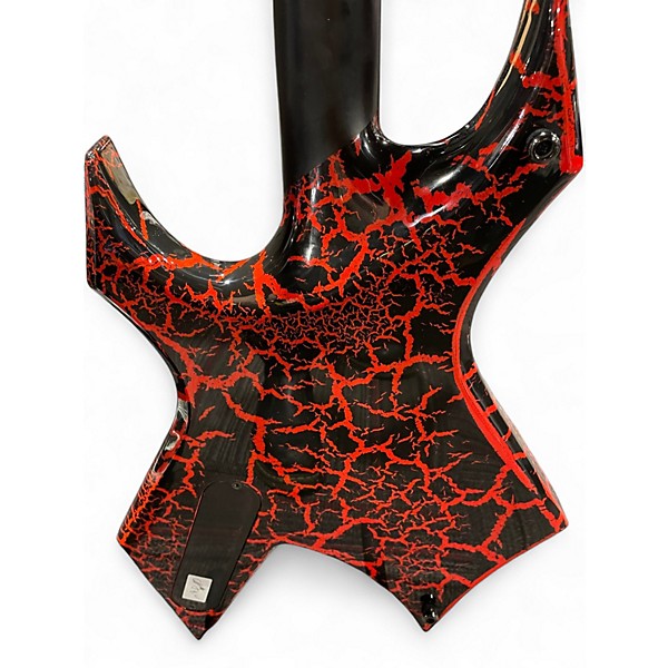 Used B.C. Rich Warlock LEGACY RED CRACKLE Solid Body Electric Guitar