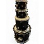 Used Rogers 4 Piece DRUM KIT BLACK Drum Kit thumbnail