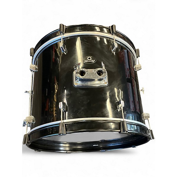 Used Rogers 4 Piece DRUM KIT BLACK Drum Kit