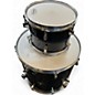 Used Rogers 4 Piece DRUM KIT BLACK Drum Kit