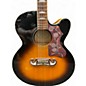 Used Epiphone j-200EC STUDIO 2 Color Sunburst Acoustic Electric Guitar thumbnail