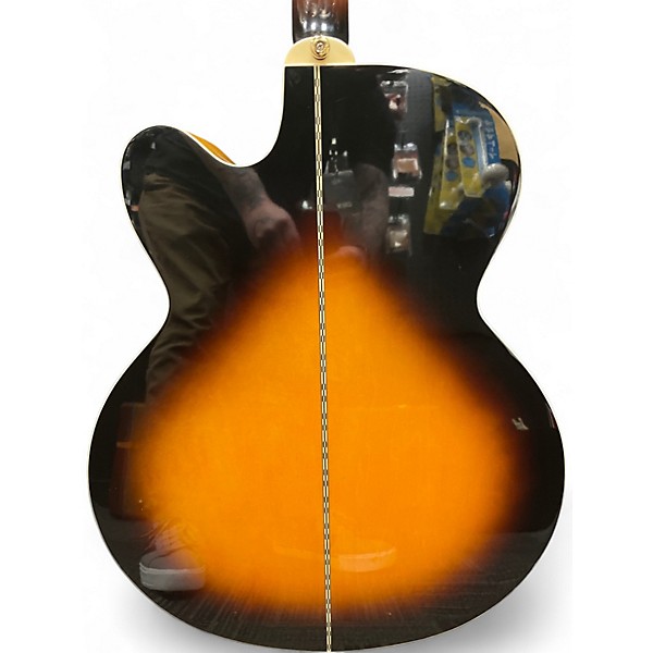 Used Epiphone j-200EC STUDIO 2 Color Sunburst Acoustic Electric Guitar