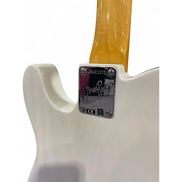 Used Fender Jimmy Page Mirror Telecaster White Solid Body Electric Guitar