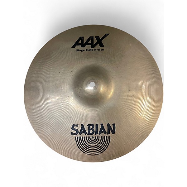 Used SABIAN 14in AAX Stage Hi Hat Pair Cymbal
