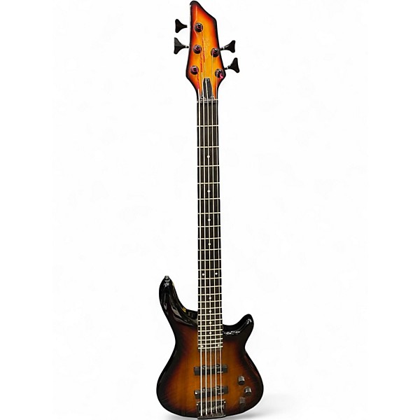 Used Stagg 5 String Bass Tobacco Burst Electric Bass Guitar