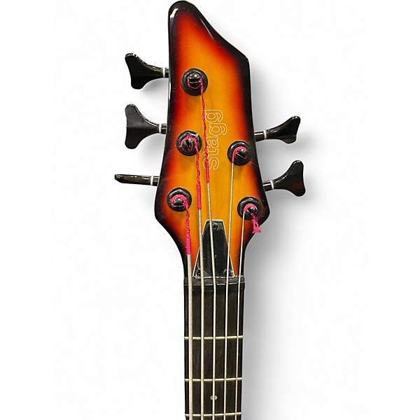 Used Stagg 5 String Bass Tobacco Burst Electric Bass Guitar