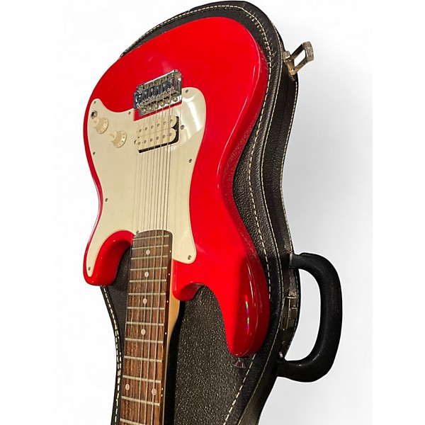 Used Harmony stratocaster  Red Solid Body Electric Guitar