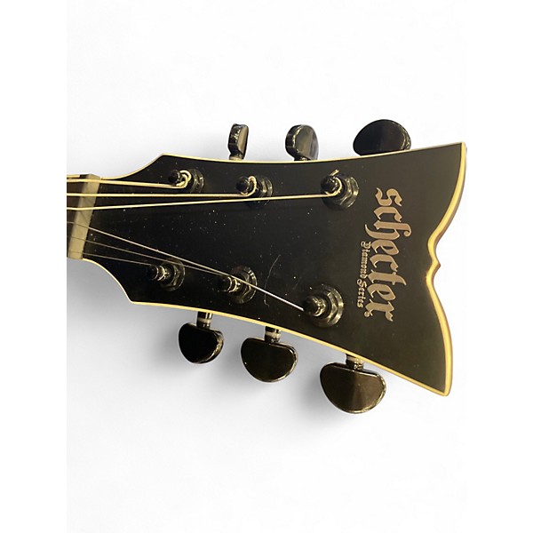 Used 2025 Schecter Guitar Research Solo-2 SLS Elite evil twin Satin Black Solid Body Electric Guitar