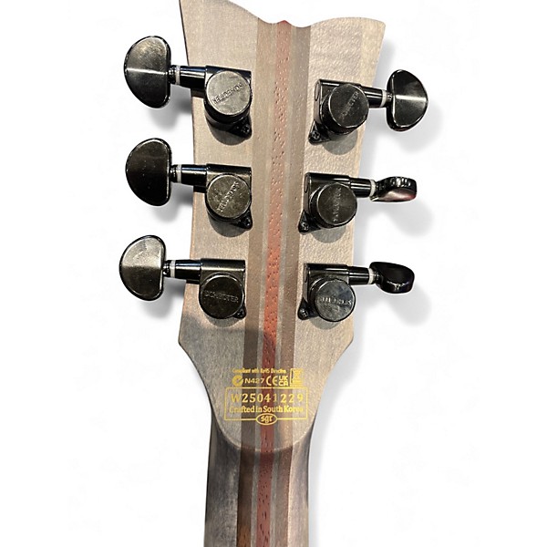 Used 2025 Schecter Guitar Research Solo-2 SLS Elite evil twin Satin Black Solid Body Electric Guitar