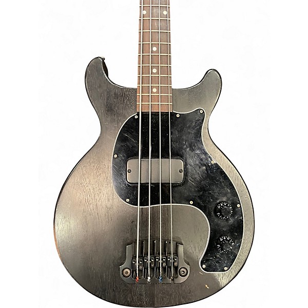Used Gibson Les Paul Bass Black Electric Bass Guitar