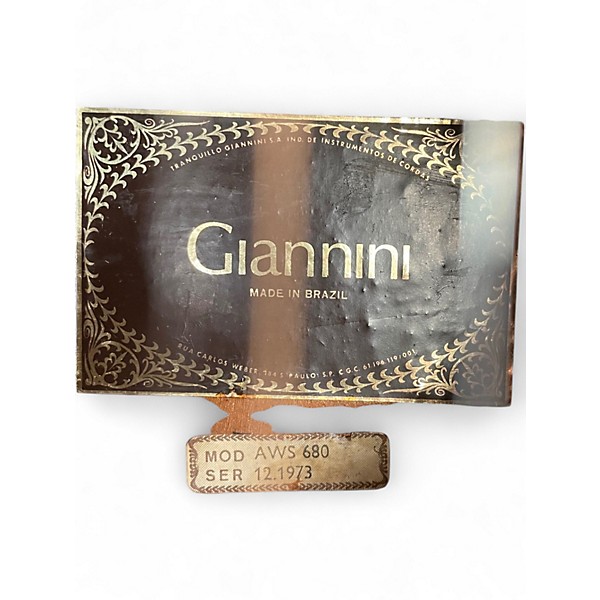 Used Giannini AWS 680 Natural 12 String Acoustic Guitar