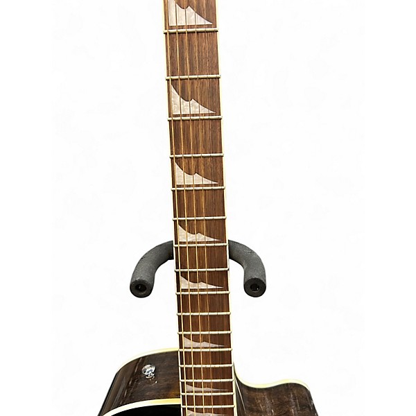 Used Ibanez ALT30FM Trans Black Acoustic Electric Guitar