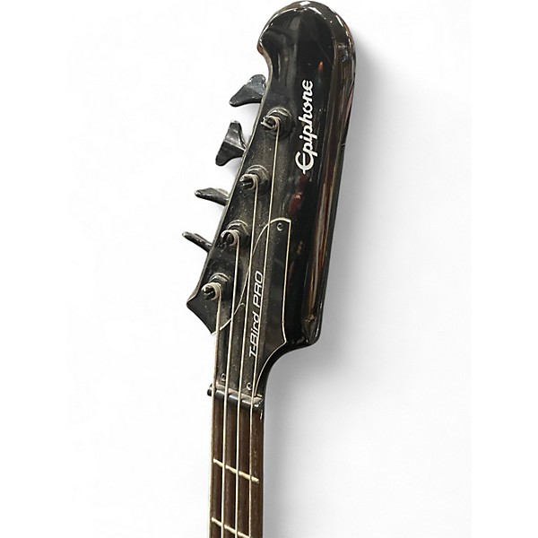 Used Epiphone T-Bird Pro Black Electric Bass Guitar