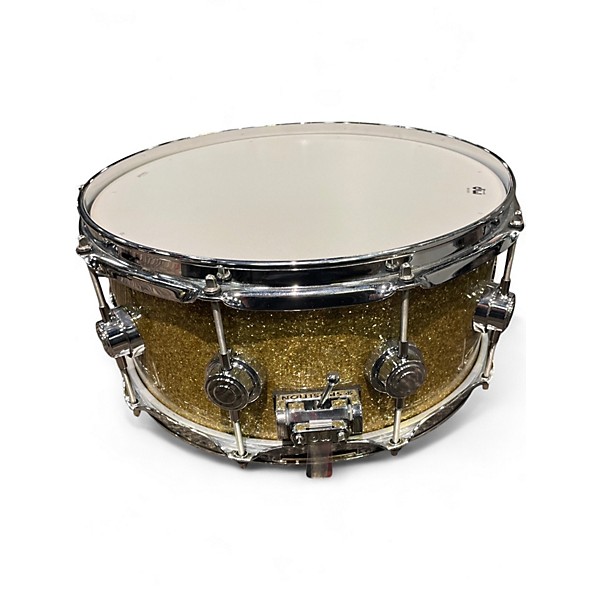 Used DW 14X5.5 Collector's Series Maple Snare GOLD SPARKLE Drum