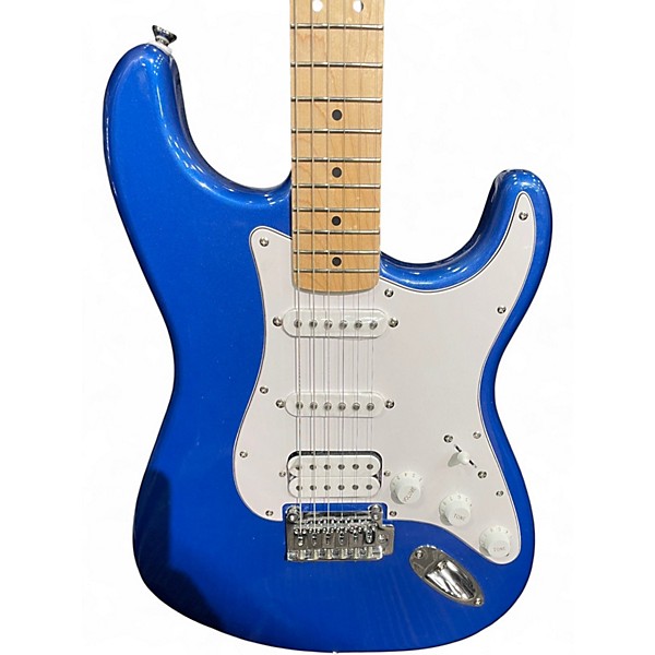 Used Squier Stratocaster HSS Blue Solid Body Electric Guitar