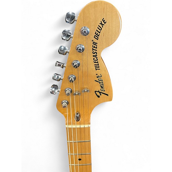 Used Fender Deluxe Telecaster Black Solid Body Electric Guitar