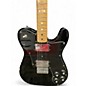 Used Fender Deluxe Telecaster Black Solid Body Electric Guitar