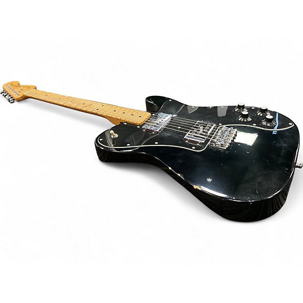 Used Fender Deluxe Telecaster Black Solid Body Electric Guitar