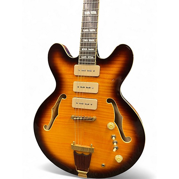 Used Eastwood Joey Leone sunburst Hollow Body Electric Guitar